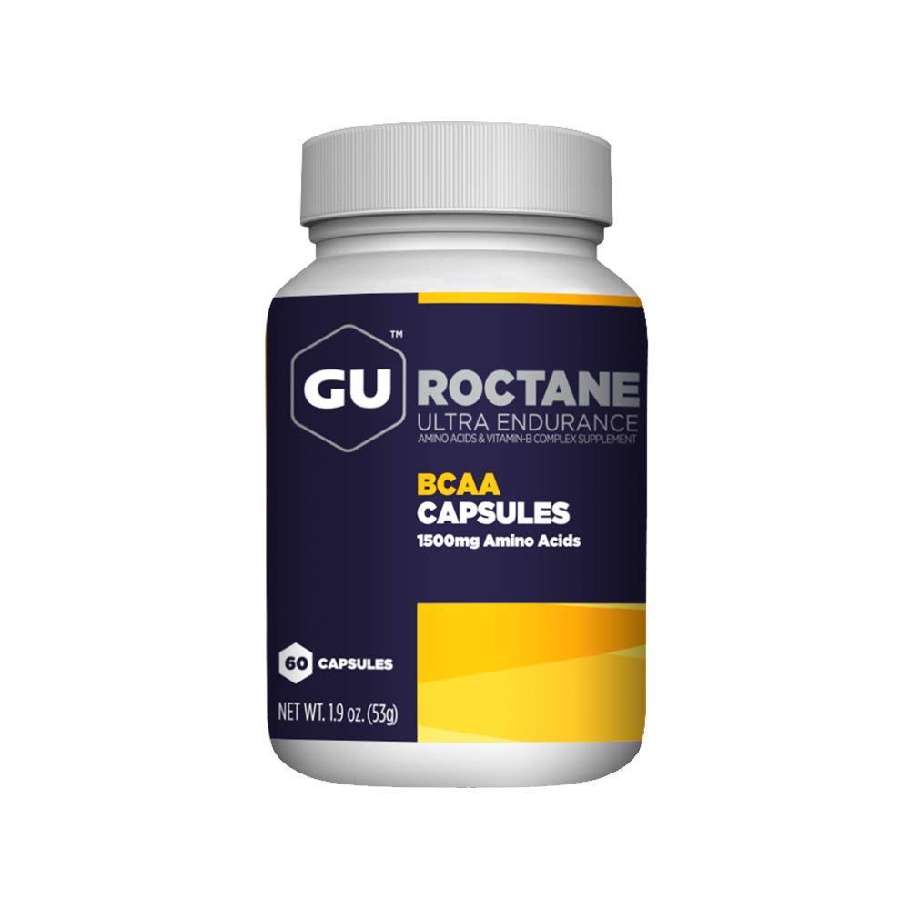 GUのエネルギーRoctaneの超持久力の枝チェーン アミノの酸およびビタミンBの練習の回復カプセル、Informedの選択、あらゆるワークアウト、60計算のびんの前後のためのエネルギー