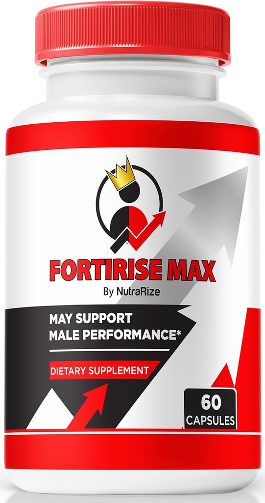Fortirise Max, Official Fortirise Max for Men - Supports Stamina and Energy Levels, All Natural Formula to Support Performance and Overall Health, Fortirise Max Pills Review (60 Capsules)