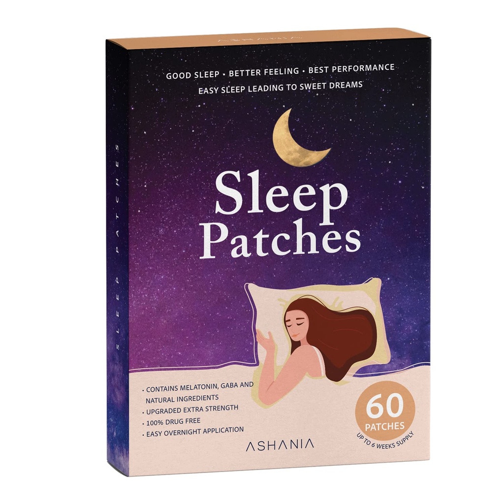 睡眠パッチ、大人のための睡眠パッチ、改善された睡眠パッチ セット、適用しやすく、快適で、人および女性(60パッチ)のための優れた原料、