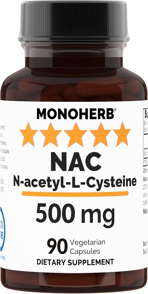 N-アセチル-L-Cysteine - NAC - 500 mg - 90 ベジッドカプセル