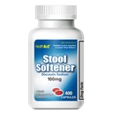 HealthA2Z® スツール 軟化剤 | ドキュメイト ナトリウム 100mg | 遺伝子の便秘救済 | 依存性・取りやすさ | レッドカプセル | 400 カウント (パッケージ 1)