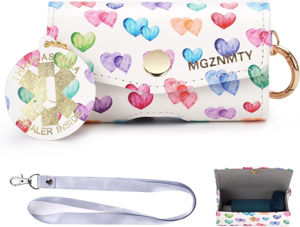 MGZNMTYの喘息の吸入器の場合、運送および旅行ホールダーの箱は大人および子供(ONLY CASE)のための便利な吸入器と互換性がある(中心を進水させる)