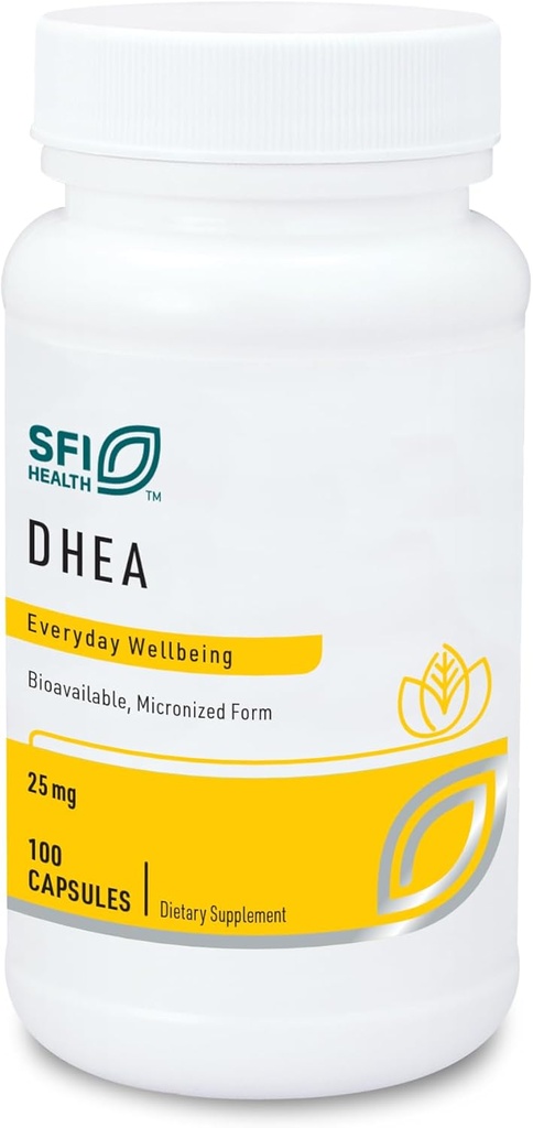 Klaireの実験室SFIの健康DHEA 25mg - ワイルドヤムから派生するDehydroepiandrosterone - 優秀な吸収のために微粉にされる-男性及び女性のための大豆なし、hypoallergenicの補足 (100のカプセル)