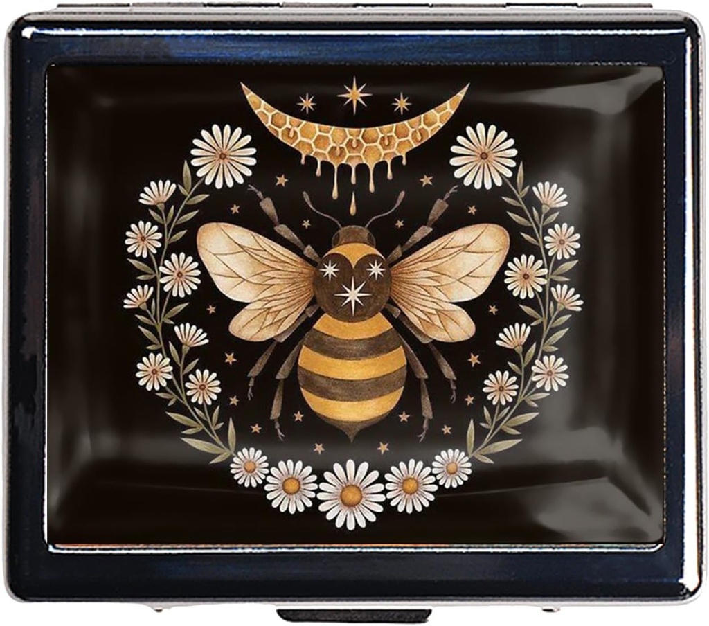 ミラーが付いているかわいい旅行丸薬のオルガナイザー- 7 日クロム染料の銀製の丸薬箱、ビタミン及び薬物のための 8 Compartment 長方形の丸薬の箱(Honeymoon の設計)