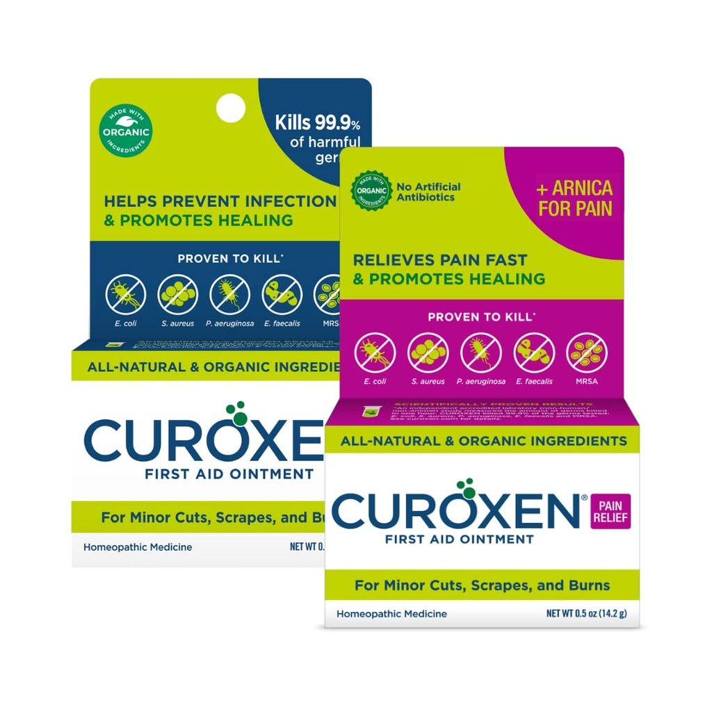 CUROXEN ファーストエイド軟膏バンドル | オールナチュラル&オーガニック素材 | 2パックバンドル