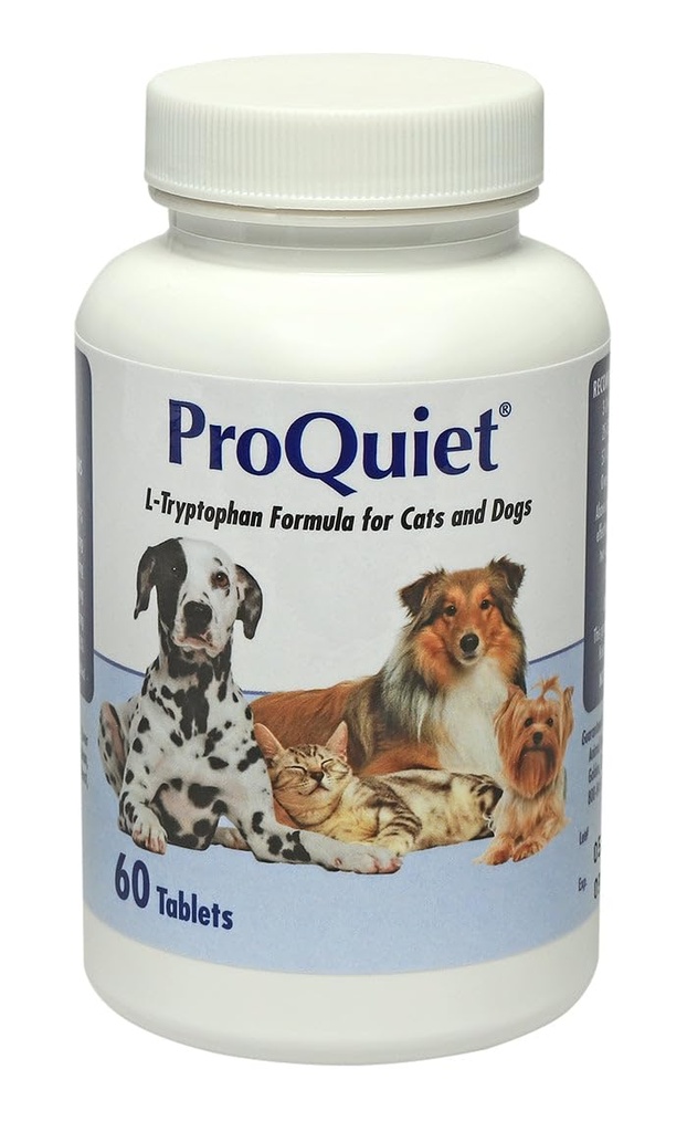 動物の健康の選択の猫及び犬のためのProQuiet L-Trytophanの方式、非常にPalatableは、健康な消化器及び神経系、肝臓の味、60のタブレットを支えます