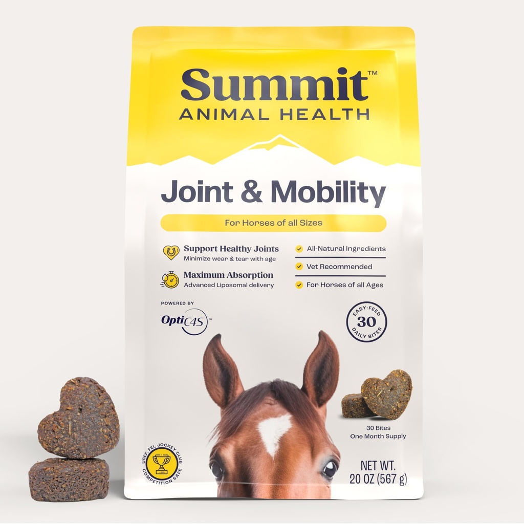 サミットエキナージョイント&モビリティビット馬のための毎日のサプリメント、リポソーム配信、マックス吸収、Vet推奨、オールナチュラル成分、100%ドラッグフリー、健康なジョイント - 30ビット