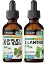 BIO KRAUTER スリッパ エルムチンチャー 2 Fl. Oz. & Cilantro Tincture 2 Fl. Oz.