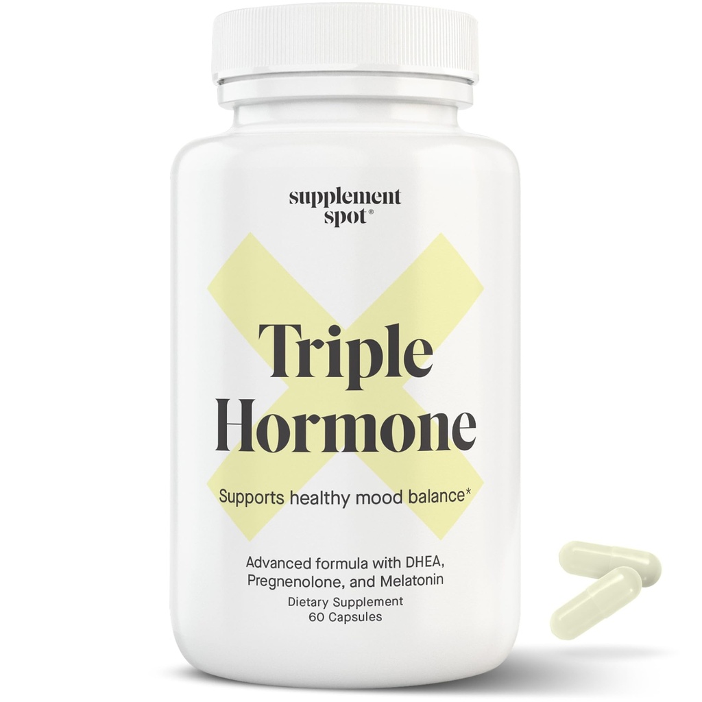 自然な気分のバランスの補足w/Melatonin、DHEA及びPregnenolone -男性及び女性(60のカプセル)のエネルギーを高めるために公式にしました