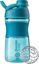 BlenderBottle 20oz SportMixerプロテインシェーカーボトル、ブラック&テール、2バンドル