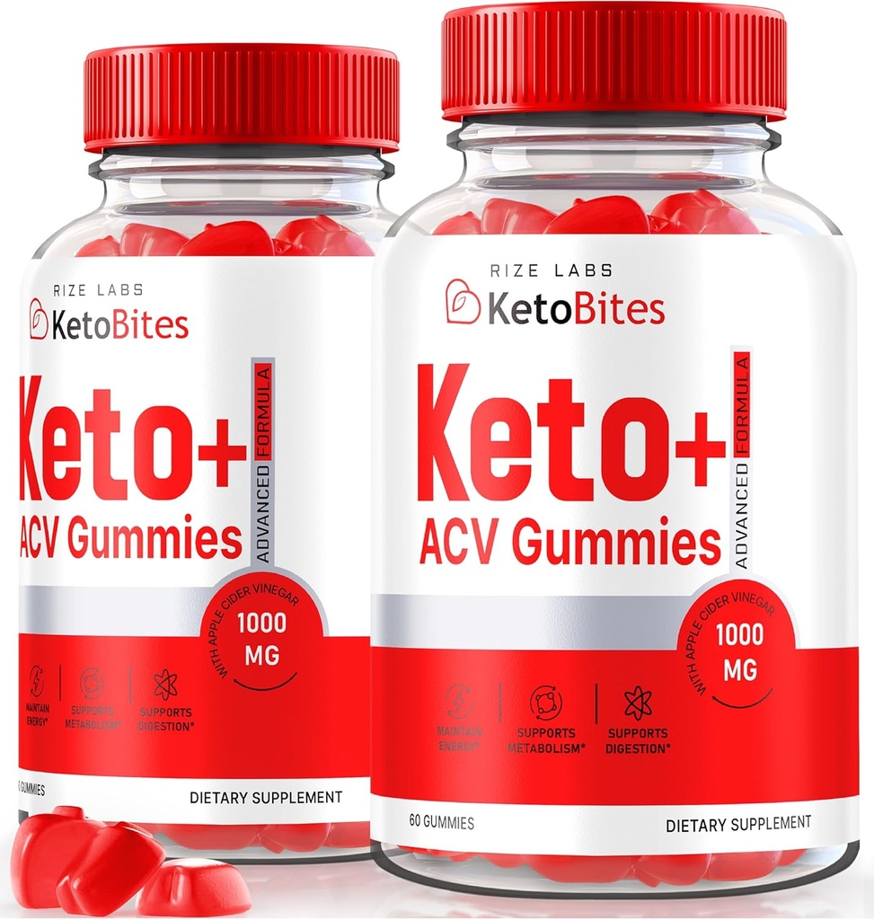 rize labs - Keto Bites ACV Gummies for Advanced Weight Loss, All Natural Apple Cider Vinegar Supplement (120グミー)
