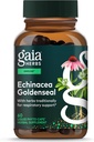Gaia Herbs Echinacea Goldenseal - Immune Support Supplement for Maintaining a Healthy Respiratory System - with Organic Echinacea and Goldenseal Root - 60 Vegan Liquid Phyto-Capsules (10-Day Supply)