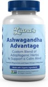 Ashwagandha 利点、圧力救助、気分及び副腎サポートのための USDA の有機性ブレンド。 アシュワガンダ、ターメリック、スピルリナ、その他60カプセルピュア非GMOビーガンサプリメント