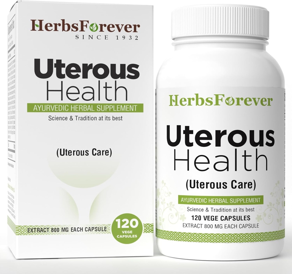 HerbsForever Uterous Health/Uterous 心配の草のプロダクト制御 余分な嚢胞の繁殖、Fibroids、120 のベジーのカプセル、800 の mg 各、集中されたエキス