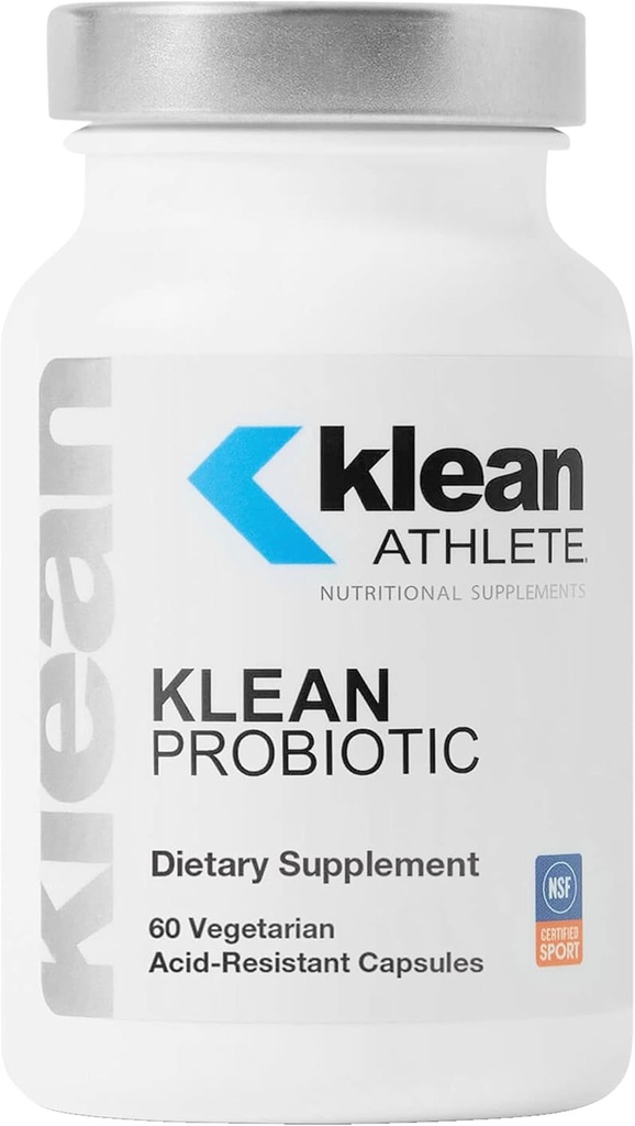 Klean Athlete Klean Probiotic | Shelf Stable Probiotic to Support Immune System and Overall Health of The Digestive System | NSF Certified for Sport | 60 Vegetarian Acid-Resistant Capsules