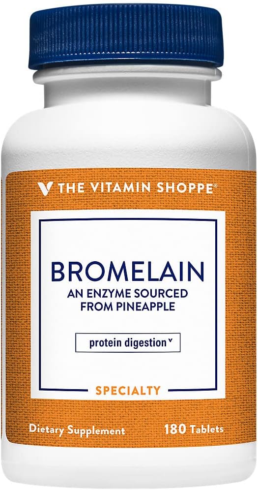 ビタミンのShoppe Bromelain 500MG及び2,000 GDUは、蛋白質の消化及び吸収、パイナップル(180のタブレット)から出される酵素を支えます