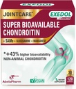 Exedol Bioavailableグルコサミンコンドロイチン、強化ジョイント機能のためのビーガンジョイントサポートサプリメント、軟骨の健康、コネクティブティッシュと骨の健康 - 120カプセル