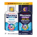 Mucinexは大人のための風邪およびフルで及びNightshiftの薬を、ソアの喉の救助、Decongestantのための店頭の薬物コンボのパック、咳及び風邪の薬(2 x 6 Fl Oz)絶食します