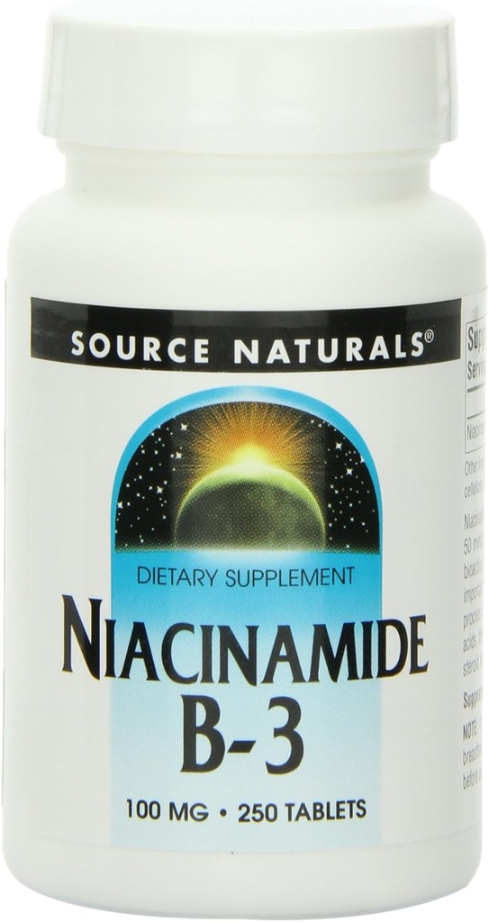 源のNaturals NiacinamideのビタミンB-3 100mg、250のタブレット(3のパック)