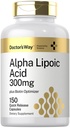 ドクターズウェイアルファリポ酸300mg | 150カプセル | ビオチンオプティマイザ | ALAサプリメント | 非GMO、グルテンフリー