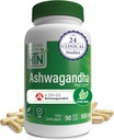健康のThru Nutrition Ashwagandha 500mg KSM-66® 90カプセル | ストレス、気分、フォーカス、エネルギー | 臨床的に証明され、有機的なRootだけウィタニアソムニフェラエキス | 非GMO、グルテンフリー、大豆無料