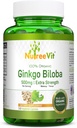 NutreeVit Ginkgo Bilobaハーブサプリメントカプセル(240カウント)