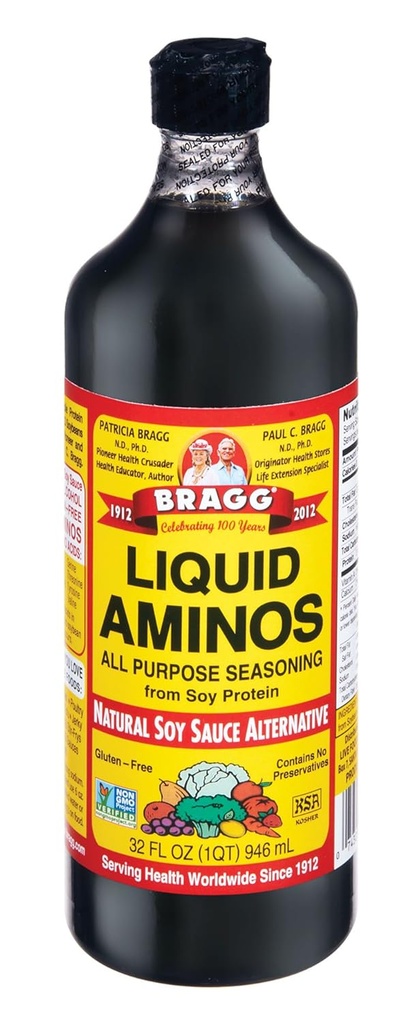 Braggのアミノの蛋白質のコンセントレイト、液体、32のOunce (12のパック)