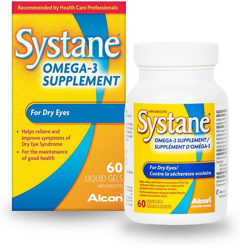 Alcon SystaneのビタミンOmega-3の健康な涙60のSoftgel