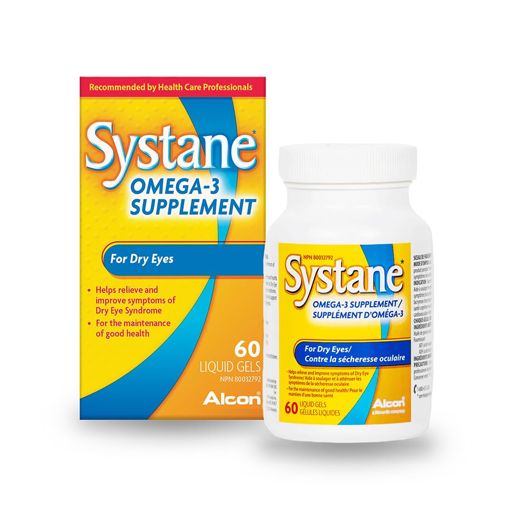 Alcon SystaneのビタミンOmega-3の健康な涙60のSoftgel