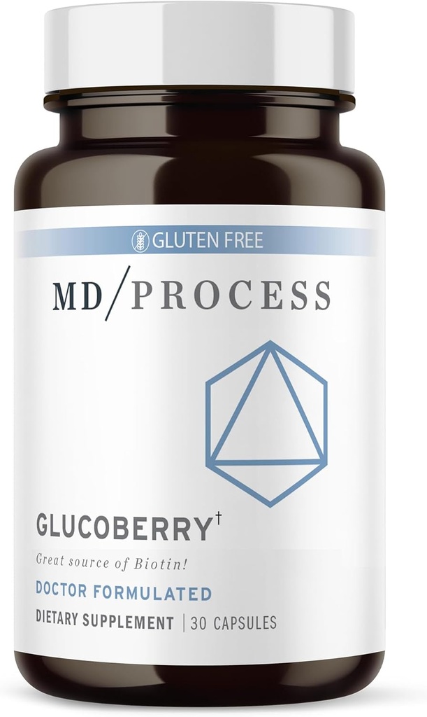 血の健康サポートのためのクロム ピコリン酸塩が付いているGlucoBerry Maquiの果実のエキス-Biotinおよび体育館のSylvestre -医者の方式- 30のカプセル