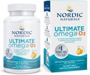 Nordic Naturals Ultimate Omega-D3、レモンフレーバー - 60 ソフトジェル - 1280 mg Omega-3 + 1000 IU ビタミンD3 - EPA&DHA - 脳、心臓、免疫の健康を促進 - 30 サービング