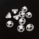 (10 PC) 聴覚アンプのドームの開いた適合の耳の先端の耳栓の耳栓の耳芽(M φ9mm)