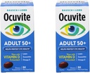 Bausch & Lomb Ocuvite Eye Vitamin & Mineral Supplement for Adults 50+, 50-Count Soft Gels (Pack of 2)