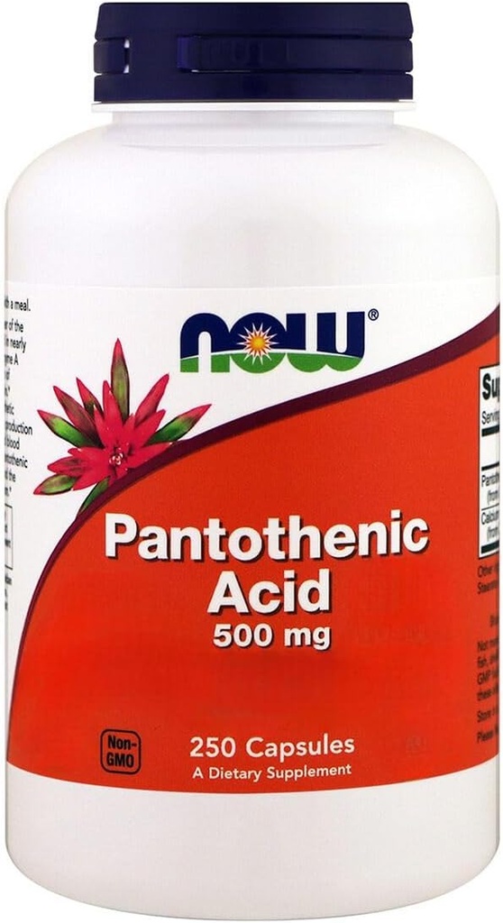 Now Foods, Pantothenic Acid, 500 mg, 250 Capsules