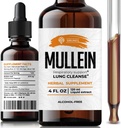SIRUNES Mulleinの葉Verbascumのタプサスの栄養補助食品 - 肺、呼吸器(Mullein 4Fl Oz)の促進