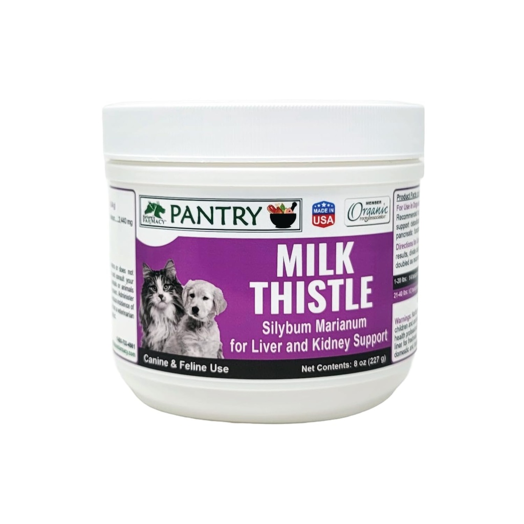 ミルクのThistleの粉100のパーセントの純粋な4への1はDetoxおよびボディ清潔になることを支える草の補足に集中します(8のOunce)