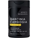 スポーツ研究 Garcinia Cambogia エキス (60% HCA) 余分なバージン有機ココナッツ油で | 非GMO、大豆&グルテンフリー (90 液体軟ゲル)