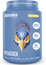 BIRDMAN Peacock ビーガンプロテインパウダー | マグネシウム、ビタミンD、MCTオイルでの完全な植物ベースの食事代替シェイク | 男性と女性のためのすべての1つのサプリメント | 滑らかなテクスチャ | ココバニラ風味