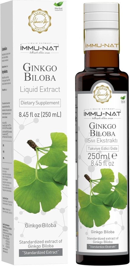 Ginkgo Bilobaプレミアム液体サプリメント - 8.5oz - メモリと認知機能を強化 - ハーブフォーミュラ