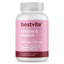 BESTVITE コリンイノシトール 500mg (120 ベジタリアンカプセル) - ない Stearates - No fillers - No Dicalcium 隣酸塩 - 完全菜食主義者の - 完全菜食主義者の - 完全菜食主義者の - 無GMO - グルテンフリー
