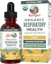 MaryRuth Organics USDA Organic Respiratory Health Liquid Drops with Mullein Leaf | Marshmallow Root & Elderberry | Mullein Drops for Lungs Herbal Blend | Immune Support Supplement | Vegan | 1 Fl Oz