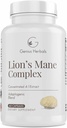 Lions Mane Complex - Concentrated 4:1 Extract for Brain Health, Cognitive and Memory Support - 60 Capsules