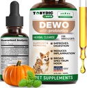 Broad Spectrum Herbal Intestinal Defense with Probiotic for Cats & Dogs - Natural Support Helps to Remove Toxins - Supplement Drops - Made in USA