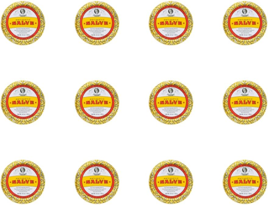 ローリーの防腐剤のSalveのアイコニックの黄色の大きい缶:4.5のozの多Purposeの軟膏の Soothesは、Turpentine、Phenol、Cornseedオイル及びParaffin、元の方式- 12のパックを切ます