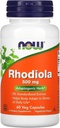 NOWの食糧Rhodiola 500MG 3PCT Extract60 VCAP、60 CT