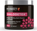 ミスLizzy HaloDetox – 純粋な, ハロゲンデトックスブロミンに80ミネラルの未精製ピンク塩粉末, 塩素, & フッ素, 電解液を補充, & 健康な甲状腺 & 副腎機能をサポート – 4oz