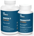 Dr. Tobias Probiotics 30億とオメガ3魚油(2000mg)を消化サポート&全体的な健康のために