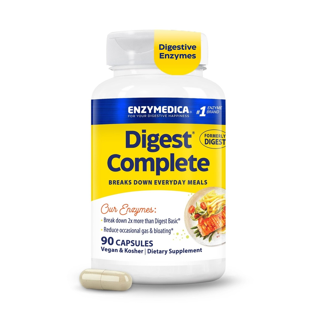 Enzymedica ダイジェスト, フルランゲ, 毎日の消化酵素, 迅速な行動ガス & ブロッティング救済を提供, 90 カウント