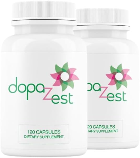 DopaZest-メンタルクラリティ、コヴィッド・ブレイン、ブレイン・フォグ(120カプセル)2パックのサポート