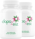 DopaZest-メンタルクラリティ、コヴィッド・ブレイン、ブレイン・フォグ(120カプセル)2パックのサポート